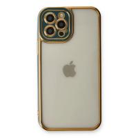 Newface iPhone 12 Pro Max Kılıf Liva Lens Silikon - Yeşil