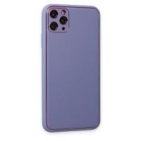 Newface iPhone 11 Pro Kılıf Coco Deri Silikon Kapak - Açık Lila