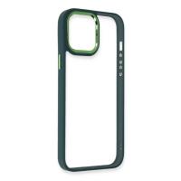 Newface iPhone 13 Pro Kılıf Dora Kapak - Haki Yeşil