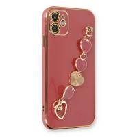 Newface iPhone 11 Kılıf Esila Silikon - Kırmızı