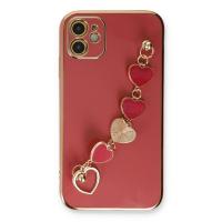 Newface iPhone 11 Kılıf Esila Silikon - Kırmızı