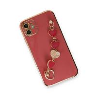 Newface iPhone 11 Kılıf Esila Silikon - Kırmızı