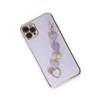 Newface iPhone 11 Pro Max Kılıf Esila Silikon - Lila