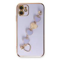 Newface iPhone 12 Kılıf Esila Silikon - Lila