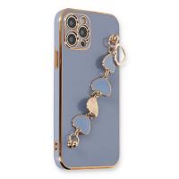 Newface iPhone 12 Pro Max Kılıf Esila Silikon - Gri