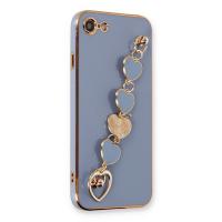 Newface iPhone 7 Kılıf Esila Silikon - Gri