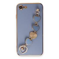 Newface iPhone 7 Kılıf Esila Silikon - Gri