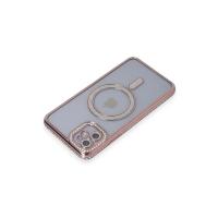 Newface iPhone 11 Kılıf Joke Simli Magneticsafe Kılıf - Pembe