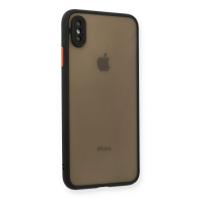 Newface iPhone XS Max Kılıf Montreal Silikon Kapak - Siyah