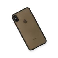 Newface iPhone XS Max Kılıf Montreal Silikon Kapak - Siyah