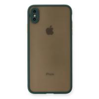 Newface iPhone XS Max Kılıf Montreal Silikon Kapak - Yeşil