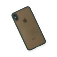 Newface iPhone XS Max Kılıf Montreal Silikon Kapak - Yeşil