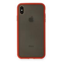 Newface iPhone XS Max Kılıf Montreal Silikon Kapak - Kırmızı