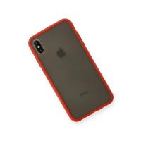 Newface iPhone XS Max Kılıf Montreal Silikon Kapak - Kırmızı