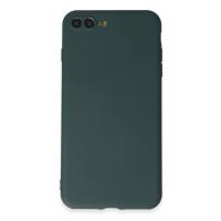 Newface iPhone 7 Plus Kılıf First Silikon - Koyu Yeşil