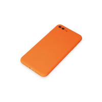 Newface iPhone 7 Plus Kılıf First Silikon - Turuncu