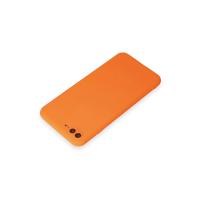 Newface iPhone 7 Plus Kılıf First Silikon - Parlak Turuncu