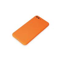 Newface iPhone 7 Plus Kılıf First Silikon - Parlak Turuncu
