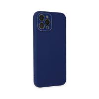 Newface iPhone 12 Pro Max Kılıf Lansman Glass Kapak - Sky Blue