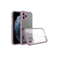 Newface iPhone 11 Pro Max Kılıf Miami Şeffaf Silikon - Açık Mor