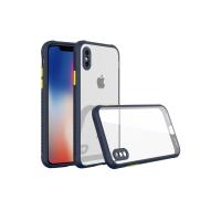 Newface iPhone XS Max Kılıf Miami Şeffaf Silikon - Lacivert