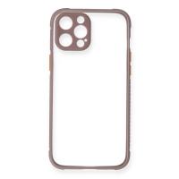 Newface iPhone 12 Pro Kılıf Miami Şeffaf Silikon - Açık Mor