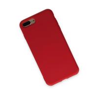 Newface iPhone 7 Plus Kılıf Nano içi Kadife Silikon - Kırmızı