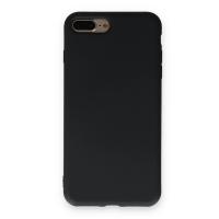 Newface iPhone 7 Plus Kılıf Nano içi Kadife Silikon - Siyah