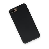 Newface iPhone 7 Plus Kılıf Nano içi Kadife Silikon - Siyah
