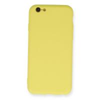 Newface iPhone 6 Kılıf Nano içi Kadife Silikon - Sarı