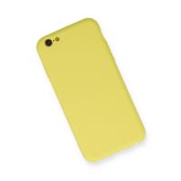 Newface iPhone 6 Kılıf Nano içi Kadife Silikon - Sarı