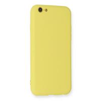 Newface iPhone 6 Kılıf Nano içi Kadife Silikon - Sarı