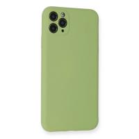 Newface iPhone 11 Pro Max Kılıf Nano içi Kadife Silikon- Yeşil