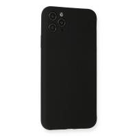 Newface iPhone 11 Pro Max Kılıf Nano içi Kadife Silikon - Siyah