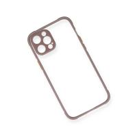 Newface iPhone 12 Pro Max Kılıf Miami Şeffaf Silikon - Açık Mor