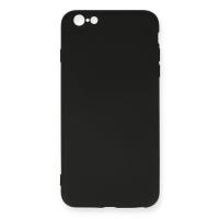 Newface iPhone 6 Plus Kılıf Nano içi Kadife Silikon - Siyah