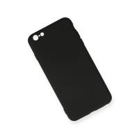 Newface iPhone 6 Plus Kılıf Nano içi Kadife Silikon - Siyah