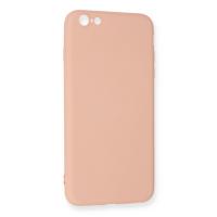 Newface iPhone 6 Plus Kılıf Nano içi Kadife Silikon - Pudra