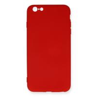 Newface iPhone 6 Plus Kılıf Nano içi Kadife Silikon - Kırmızı