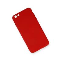 Newface iPhone 6 Plus Kılıf Nano içi Kadife Silikon - Kırmızı