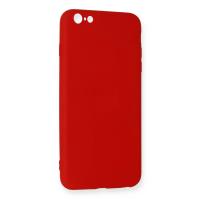 Newface iPhone 6 Plus Kılıf Nano içi Kadife Silikon - Kırmızı