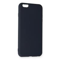 Newface iPhone 6 Plus Kılıf Nano içi Kadife Silikon - Lacivert