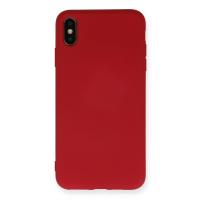 Newface iPhone X Kılıf Nano içi Kadife Silikon - Kırmızı