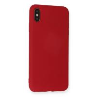 Newface iPhone X Kılıf Nano içi Kadife Silikon - Kırmızı