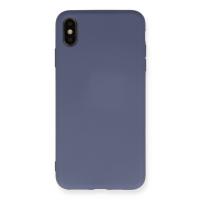 Newface iPhone XS Max Kılıf Nano içi Kadife Silikon - Gri