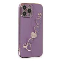 Newface iPhone 13 Pro Max Kılıf Esila Silikon - Mor