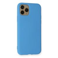 Newface iPhone 11 Pro Kılıf Nano içi Kadife Silikon - Mavi