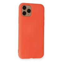 Newface iPhone 11 Pro Kılıf Nano içi Kadife Silikon - Turuncu