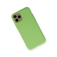 Newface iPhone 11 Pro Kılıf Nano içi Kadife Silikon - Yeşil