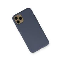 Newface iPhone 11 Pro Kılıf Nano içi Kadife Silikon - Gri